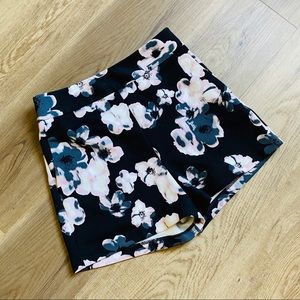 Express High Waisted Floral Shorts
